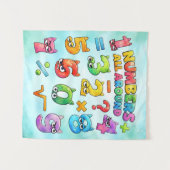 Number Day Numbers All Around Maths Banner for Sch Wandkleed (Voorkant (horizontaal))