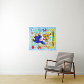 Number Day Smart Cat Math Design for Kids Wandkleed (In Situ (horizontaal))