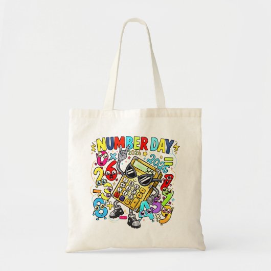 Number Day Tote Bag | Fun Maths Learning (Voorkant)