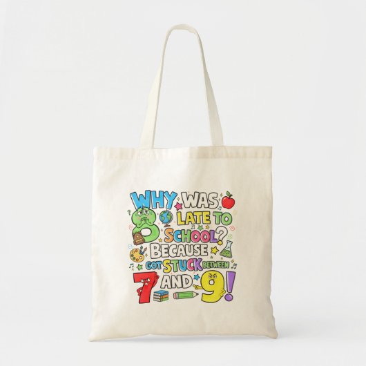 Number Day Tote Bag | Funny Maths Numbers (Voorkant)