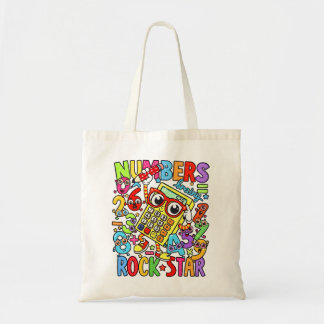 Number Day Tote Bag | Maths Numbers Rock Star