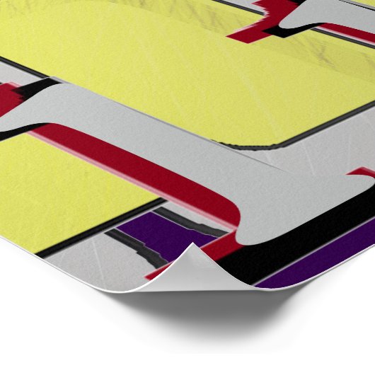 Number Eye Chart  Poster (Hoek)