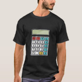 Number Learning calculator costume matc day Math O T-shirt (Voorkant)