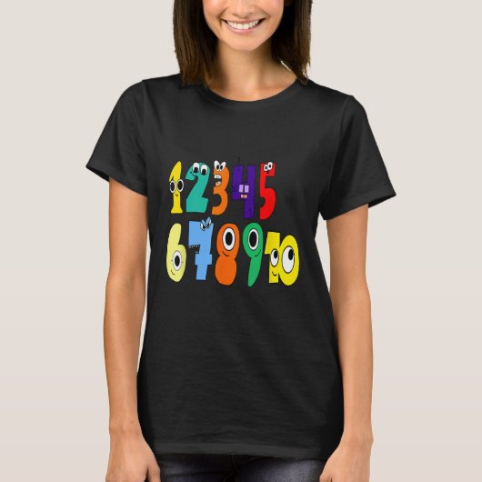 Number Lore 1-10 T-shirt (Voorkant)