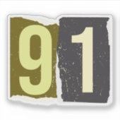 Number Magazine Ransom 91 Sticker (Voorkant)