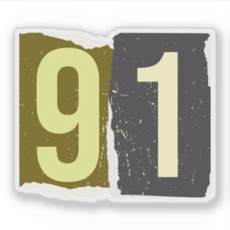 Number Magazine Ransom 91 Sticker