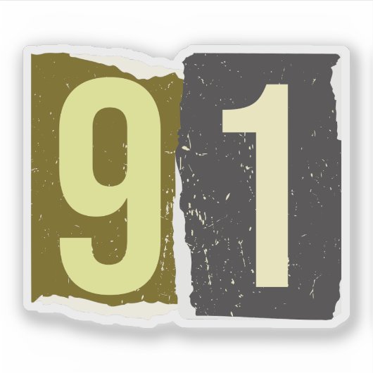 Number Magazine Ransom 91 Sticker (Voorkant)