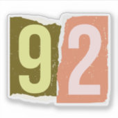 Number Magazine Ransom 92 Sticker (Voorkant)