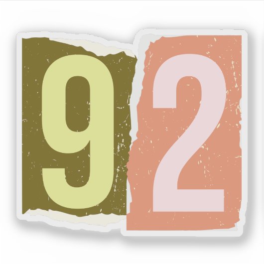 Number Magazine Ransom 92 Sticker (Voorkant)