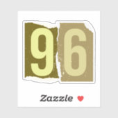 Number Magazine Ransom 96 Sticker (Vel)