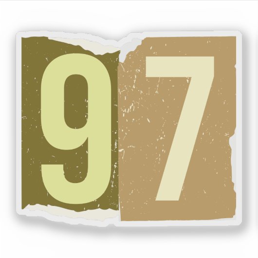 Number Magazine Ransom 97 Sticker (Voorkant)