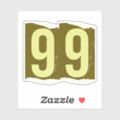Number Magazine Ransom 99 Sticker (Vel)