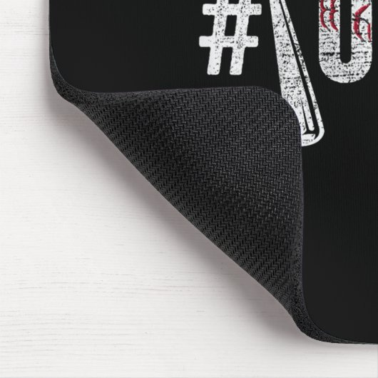 Number One Baseball Uncle Fathers Day Funny Baseba Muismat (Hoek)