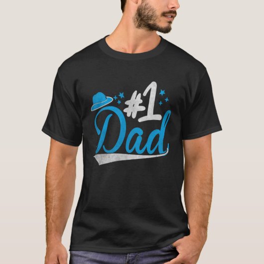 Number One Dad for Fathers Day 2 T-shirt (Voorkant)