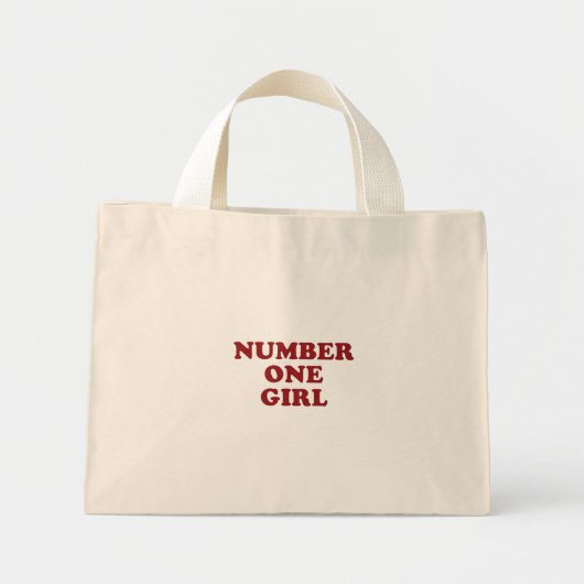 Number One Girl Tote Bag (Voorkant)