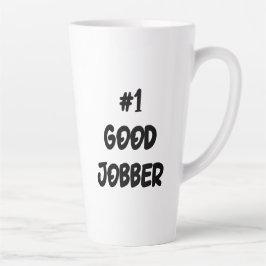 Number One Good Jobber Cat Latte Mug Latte Mok