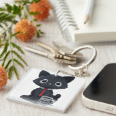 Number One Good Jobber Cat Sleutelhanger (Voorkant Rechts)