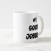 Number One Good Jobber Cat Specialty Mug Grote Koffiekop (Voorkant rechts)