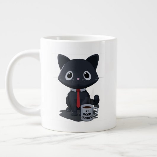 Number One Good Jobber Cat Specialty Mug Grote Koffiekop (Links)