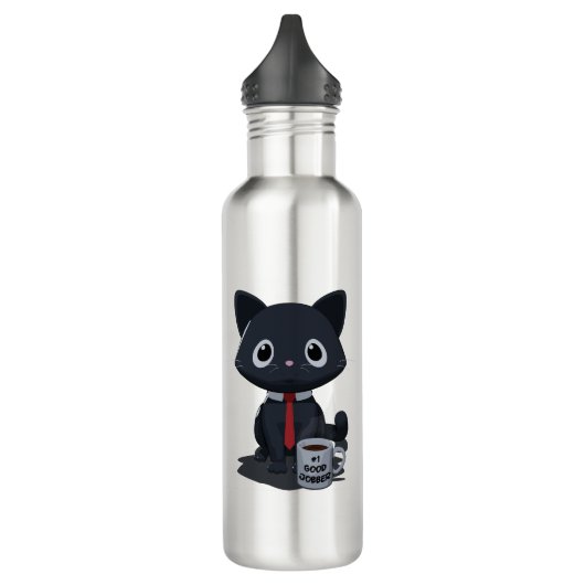 Number One Good Jobber Cat Water Bottle Waterfles (Links)