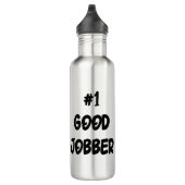 Number One Good Jobber Cat Water Bottle Waterfles (Rechts)