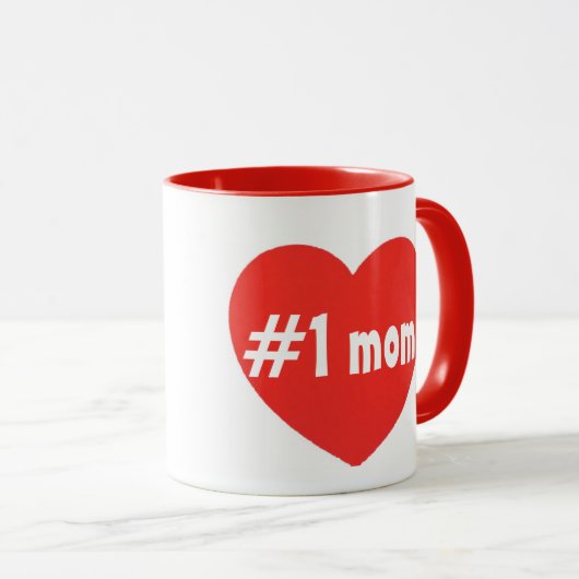 number one mom beker mok (Voorkant rechts)