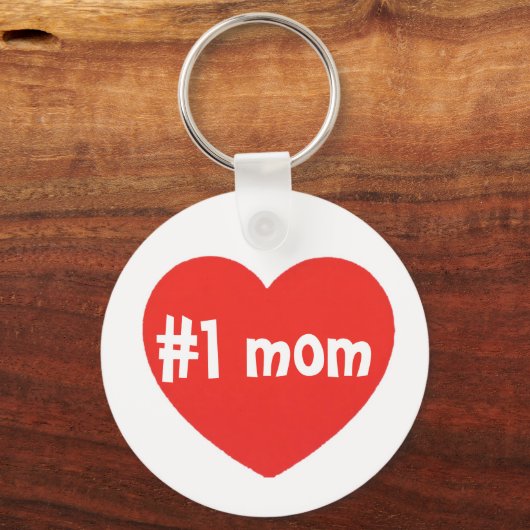 number one mom sleutelhanger (Voorkant)