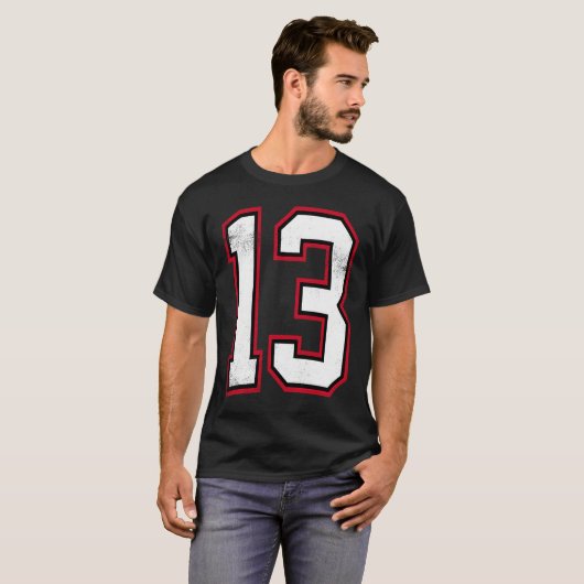 Number Thirteen 13 T-shirt (Voorkant volledig)