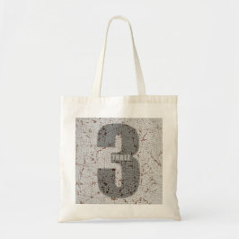 number tote bag-3 bag