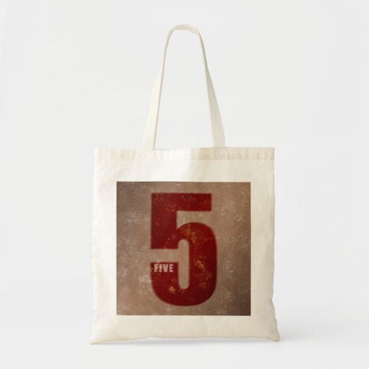number tote bag-5 bag (Voorkant)