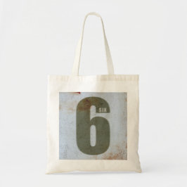 number tote bag-6 tote bag