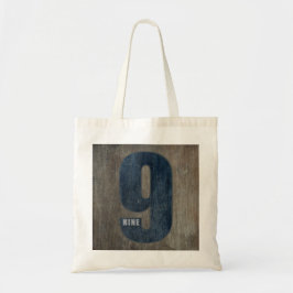 number tote bag-9 tote bag