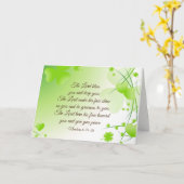 Numbers 6 24-26 De Heer Zegene Jou Iers Design Kaart (Gele Bloem)