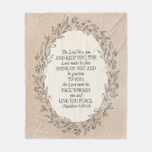 Numbers 6:24–26 De Heer zegene u Neutrale Vintage