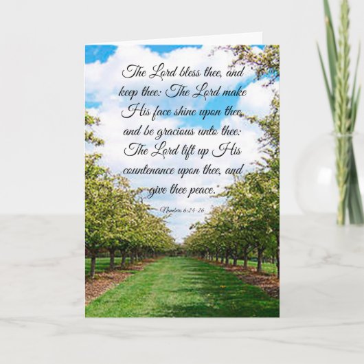 Numbers 6:24-26 kaart (Voorkant)