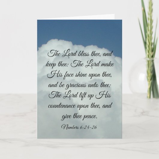 Numbers 6:24-26 kaart (Voorkant)