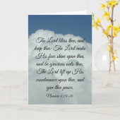 Numbers 6:24-26 kaart (Gele Bloem)