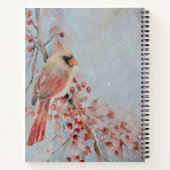 Numbers 6 24-26 Lord Bless You Red Bird & Berries Notitieboek (Achterkant)