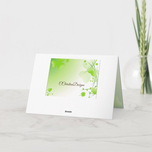 Numbers 6 24-26 Moge de Heer U Zegenen Iers ontwer Kaart (Achterkant)