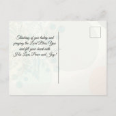 Numbers 6 24-26 The Lord bless you and keep you Briefkaart (Achterkant)