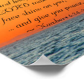 Numbers 6 24-26 The Lord bless you and keep you Poster (Hoek)