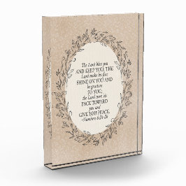 Numbers 6:24–26 The Lord Bless You Neutral Vintage Fotoblokken