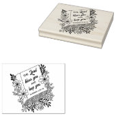Numbers 6:24 De Heer zegene u Bloem Boek Rubberstempel (Gestempeld)