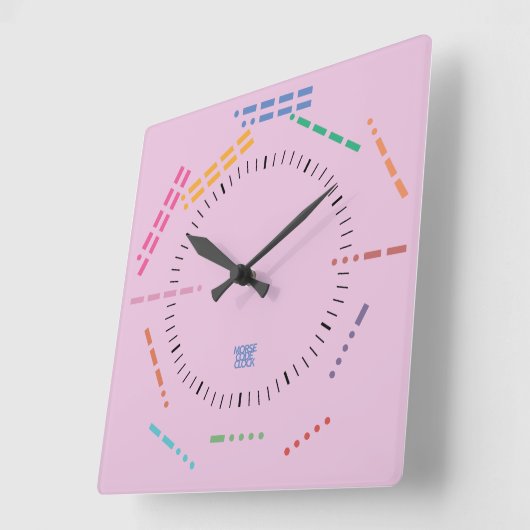 NUMBERS CODE MORSE CLOCK BY MASANSER PIXELAT VIERKANTE KLOK (Hoek)