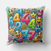 Numbers & Mathematics Training – Fun Learning Math Kussen (Achterkant)