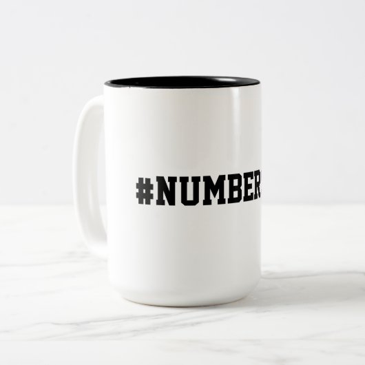 #NUMBERSIGN die het # Mok terugwinnen (Voorkant links)