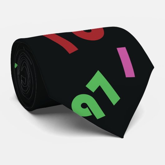 Numberwang NeckTie Stropdas (Opgerold)