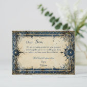 Numenorean koninklijk huwelijk bedankkaart (Staand voorkant)