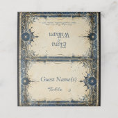 Numenorean koninklijk huwelijk plaatskaartje (Buitenkant ongevouwen)