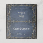 Numenorean koninklijk huwelijk plaatskaartje (Buitenkant ongevouwen)